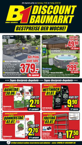 B1 Discount Baumarkt Prospekt - Bestpreise der Woche!