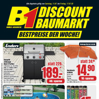 B1 Discount Baumarkt Prospekt - Grillen