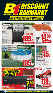 B1 Discount Baumarkt Prospekt - Bestpreise der Woche!