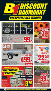 B1 Discount Baumarkt Prospekt - Angebote ab 25.07.