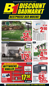 B1 Discount Baumarkt Prospekt - Bestpreise der Woche!