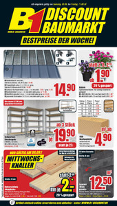 B1 Discount Baumarkt Prospekt - Bestpreise der Woche!