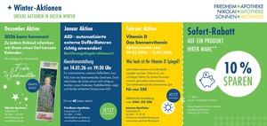 Friedheim Apotheke Prospekt - Winter-Aktionen