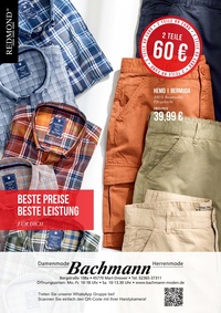 Bachmann Damen- und Herrenmode Prospekt - Angebote ab 28.04.
