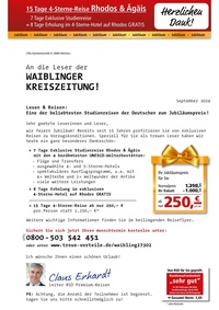 RSD Reise Service Deutschland Prospekt - Rhodos & Ägäis