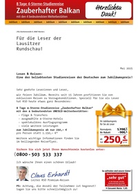 RSD Reise Service Deutschland Prospekt - Zauberhafter Balkan