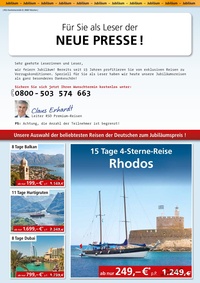 RSD Reise Service Deutschland Prospekt - Angebote ab 18.11.