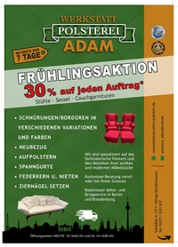 Polsterei Prospekt - Angebote ab 18.05.