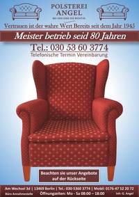 Polsterei Angel Prospekt - Angebote ab 01.09.