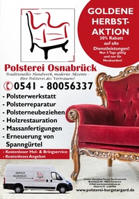 Polsterei Prospekt - Goldener Herbst 30%