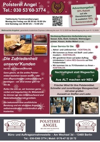 Polsterei Angel Prospekt - Angebote ab 22.11.