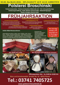 Polsterei Prospekt - Polsterei Broschinski