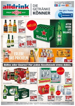 alldrink Prospekt - Angebote ab 27.10. - Seite 1