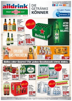 alldrink Prospekt - Angebote ab 27.10. - Seite 1