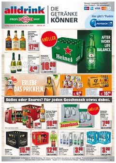 alldrink Prospekt - Angebote ab 27.10. - Seite 1