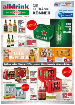 alldrink Prospekt - Angebote ab 27.10. - Seite 1