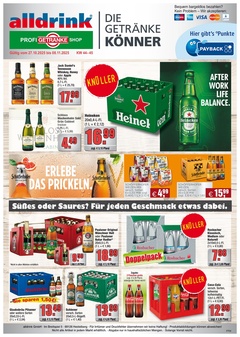 alldrink Prospekt - Angebote ab 27.10. - Seite 1