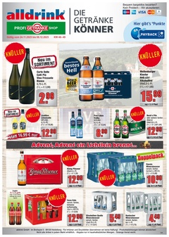 alldrink Prospekt - Angebote ab 24.11. - Seite 1