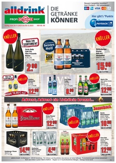 alldrink Prospekt - Angebote ab 24.11. - Seite 1