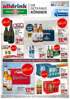 alldrink Prospekt - Angebote ab 08.12. - Seite 1