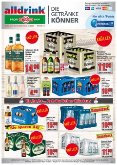 alldrink Prospekt - Angebote ab 08.12. - Seite 1