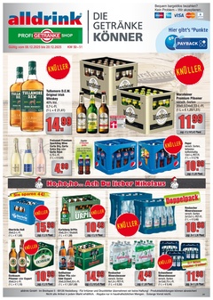 alldrink Prospekt - Angebote ab 08.12. - Seite 1
