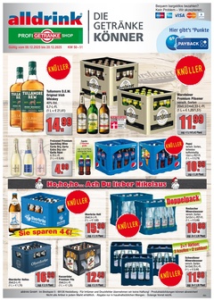 alldrink Prospekt - Angebote ab 08.12. - Seite 1