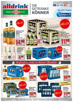 alldrink Prospekt - Angebote ab 08.12. - Seite 1