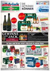 alldrink Prospekt - Angebote ab 02.02. - Seite 1