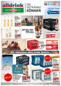 alldrink Prospekt - Angebote ab 30.03. - Seite 1