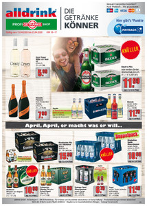 alldrink Prospekt - Angebote ab 13.04. - Seite 1