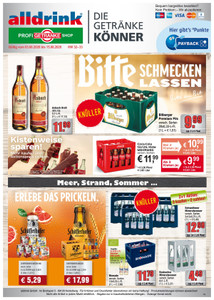 alldrink Prospekt - Angebote ab 03.08. - Seite 1