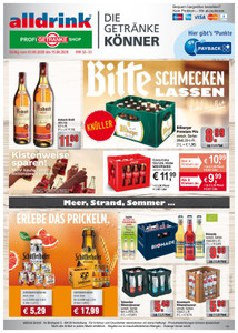 alldrink Prospekt - Angebote ab 03.08. - Seite 1
