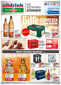 alldrink Prospekt - Angebote ab 03.08. - Seite 1