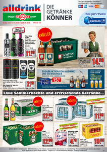 alldrink Prospekt - Angebote ab 17.08.