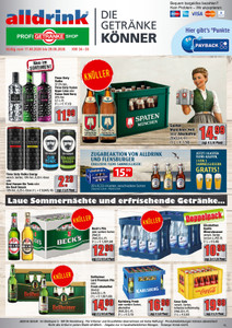 alldrink Prospekt - Angebote ab 17.08. - Seite 1