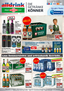 alldrink Prospekt - Angebote ab 17.08. - Seite 1