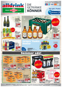 alldrink Prospekt - Angebote ab 28.09. - Seite 1