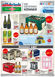 alldrink Prospekt - Angebote ab 28.09. - Seite 1