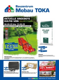 Mobau Bauzentrum TOKA Prospekt - Angebote ab 06.09.