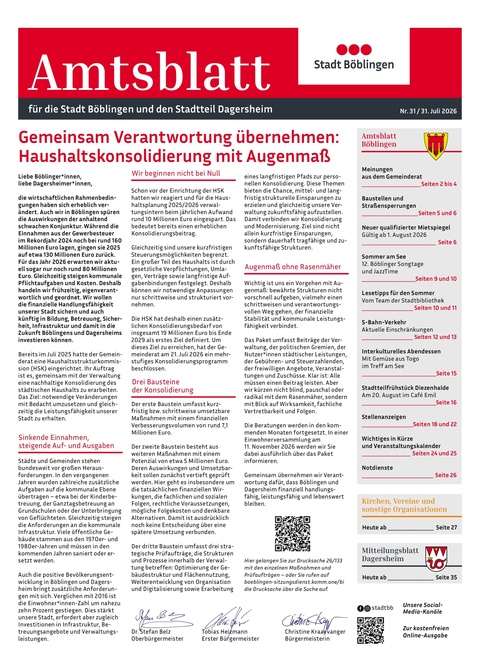 Böblingen 31.07.2026