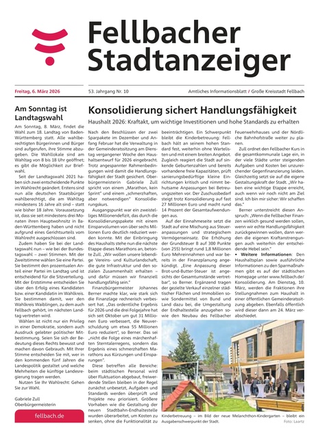 Fellbacher Wochenblatt 06.03.2026