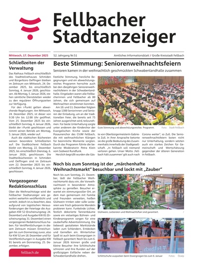 Fellbacher Wochenblatt 17.12.2025