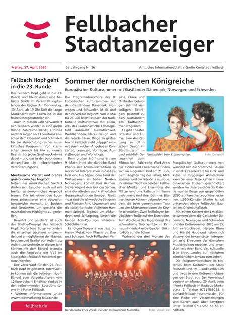 Fellbacher Wochenblatt 17.04.2026