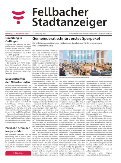 Fellbacher Wochenblatt 23.12.2025
