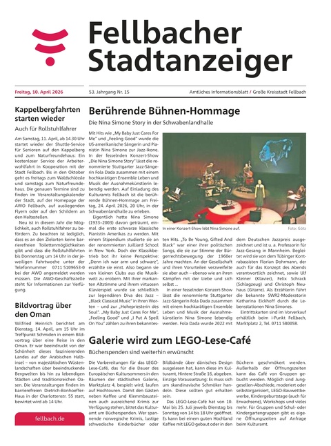 Fellbacher Wochenblatt 10.04.2026