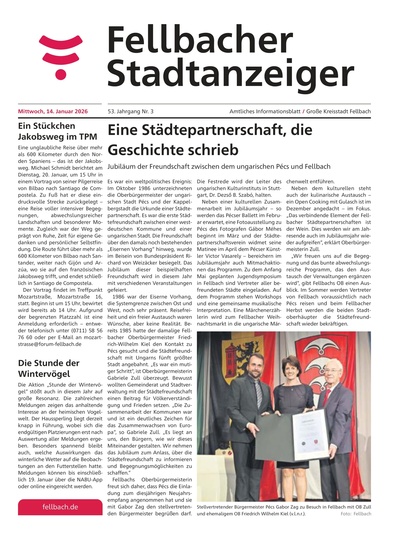 Fellbacher Wochenblatt 14.01.2026