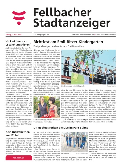 Fellbacher Wochenblatt 03.07.2026