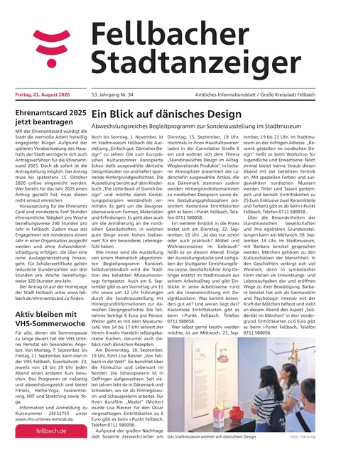 Fellbacher Wochenblatt 21.08.2026