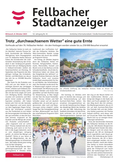 Fellbacher Wochenblatt 08.10.2025